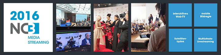 NC3 Media Streaming Jahresrückblick 2016 Banner mit Event-Highlights und Streaming-Services