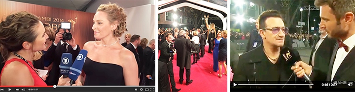 Bambi 2014 Red-Carpet-Interviews und Livestream-Webcasting-Banner von NC3