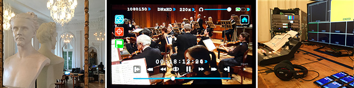 Banner Accentus Konzertaufzeichnung Full-HD-Video mit Orchester, historischer Location und Videoproduktionstechnik in Bad Kissingen