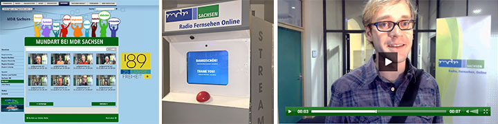 Streambuzzer MDR Sachsen Livestream Kiosk