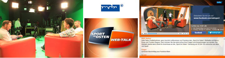 MDR Sport im Osten Web-Talk Studio Livestream