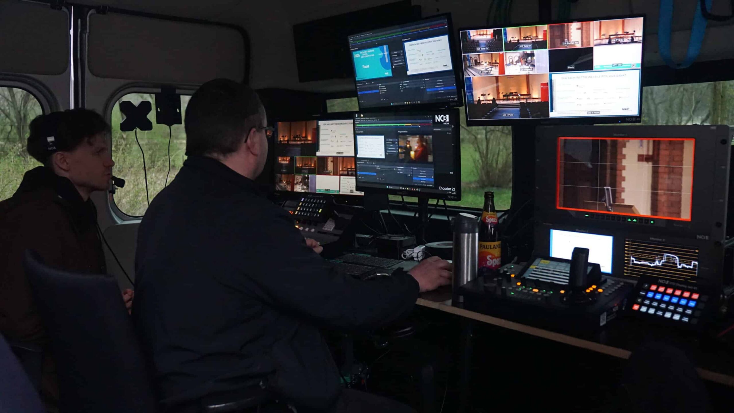 Publikum und Livestream-Produktion beim Bach-Wettbewerb Leipzig