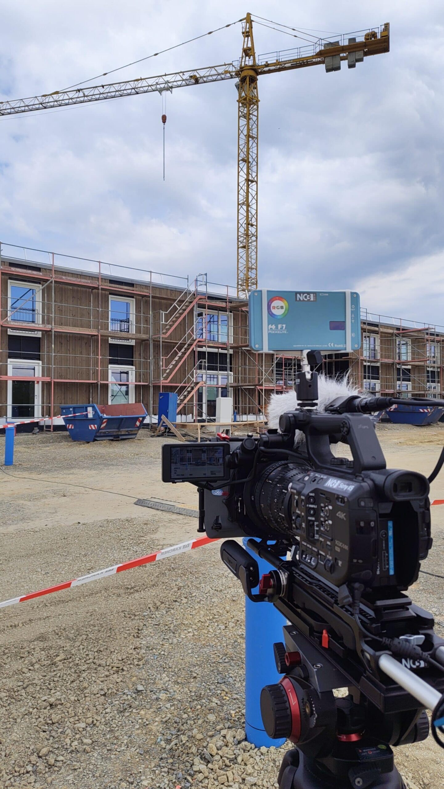 NC3 Team bei Richtfest Videodreh exsos