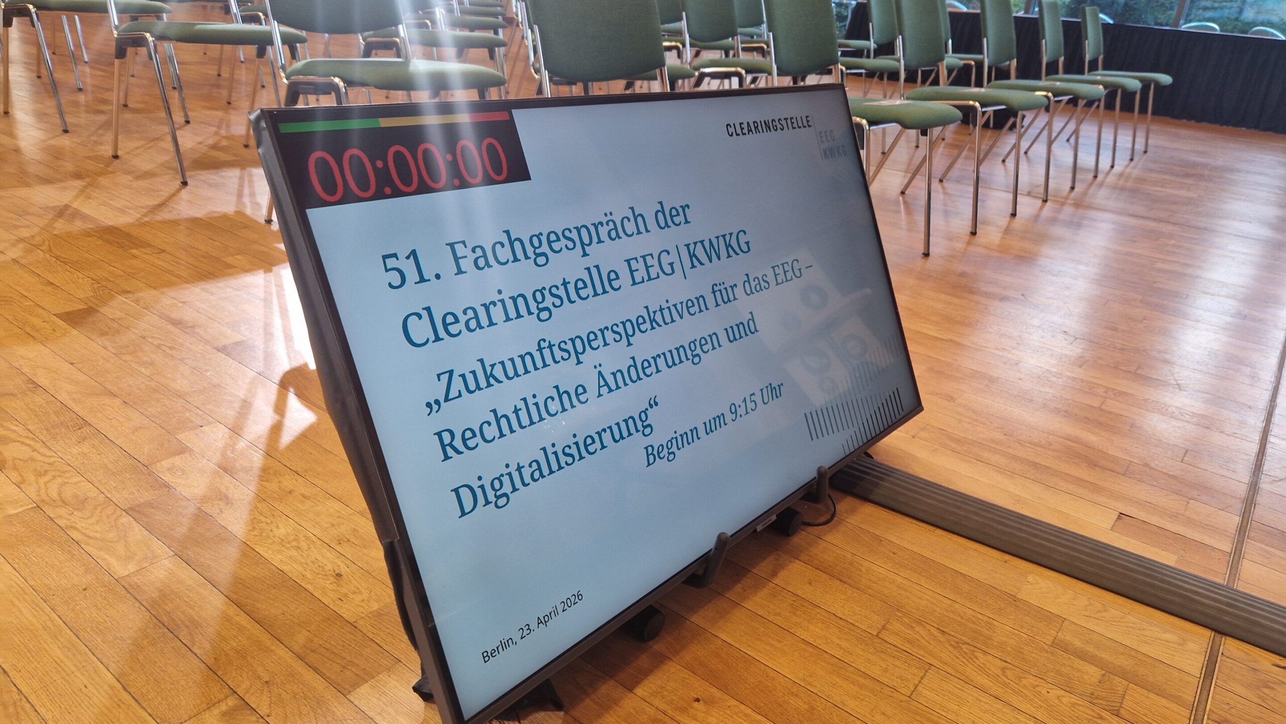 Professionelle Kamera- und Lichttechnik von NC3 beim Fachgespraech der Clearingstelle EEG KWKG