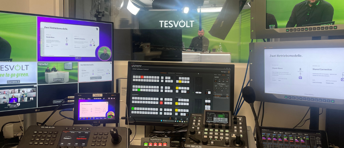 TESVOLT Studioproduktion – Professionelle Videoproduktion im NC3 Studio
