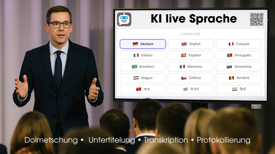 Textkai KI - Sprache zu Text Wandlung, Live und für Aufzeichnungen